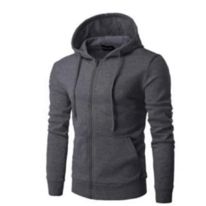 Hoodies Unisex Long Sleeve Solid Zipper Sweatshirts