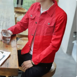 Men’s jeans jacket sesuai lelaki meaterial denim